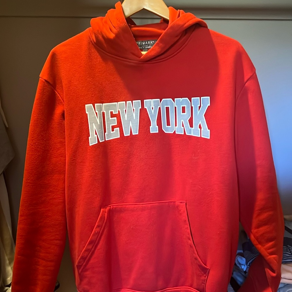 Red New York hoodie